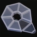 Plastic 7 Slot Adjustable Jewelry  Display Tool Box Case Organizer Storage`LJ