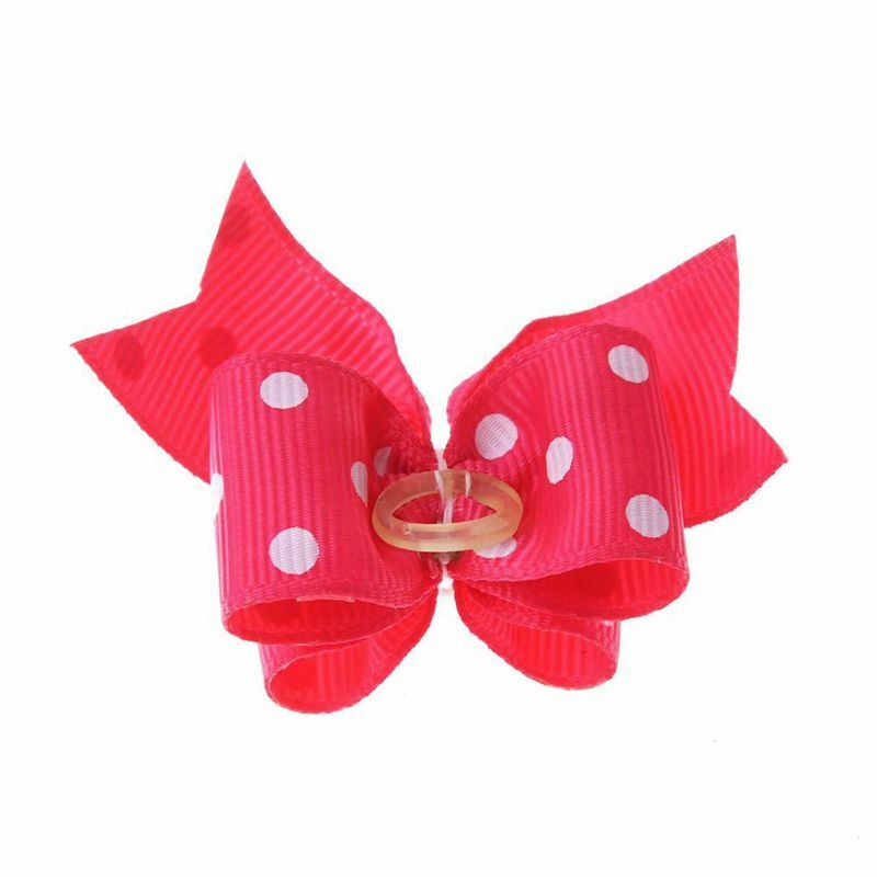 10x Small Pet Beauty Bow Tie Dog Cat Hair Clip Hairpin Puppy Grooming Acces