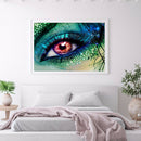 5D DIY Diamond Painting Green Eye Rhinestone Kit Full Round Home Wall Art