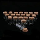 Pack of 20 15ML Message Lucky Wishing  Cork Glass Vials DIY Necklace Pendant