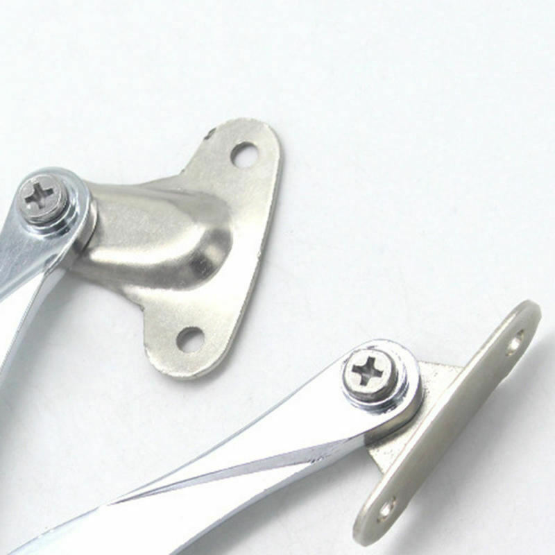Cabinet Lift Up Strut Lid Flap Stay Support Chrome Hinge Kitchen Cupboard Door
