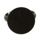 10 Round GLUE ON Adjustable RING Blank Base Pad 0.63" HOT