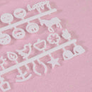 Letter Board Numbers Exchangeable Felt Alphabet Symbols Retro Color White