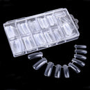 Acrylic Nail Mold Artificial Nail Clear Dual Nail System Form for-Nail Art Hot