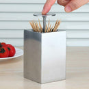 Stainless Steel Toothpick Holder Portable Toothpick Can Container for Travel