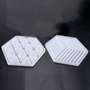 4X(Coaster Concrete Silicone Mould Diamond Stripe Shaped Design Diy Epoxy RW5K6)
