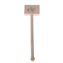 Wooden double sided beef steak mallet meat tenderizer kitchen hammer pounder3CXP