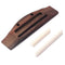 4 String Guitar Ukulele Rosewood Bridge Set Saddle Nut for Musical Instrume