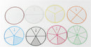 12pc Math Fraction Circles for Children Kids Student School EducationalToyGiftMO