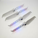 4x White LED Light Low Noise Propellers Props Self Lock for DJI Phantom 3