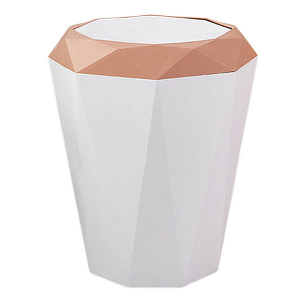 2 Pcs Home Waste Rubbish Garbage Bin Trash Can Kitchen Office Hotel Bedroom