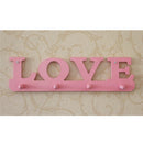 wooden love hanger 4 hooks on the wall bathroom door hanger hooks key clotBX