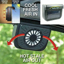 Solar Powered Car Exhaust Fan Air Vent Cool Fan Auto Cooler I2S6 O5K1