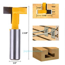 1/2*5/16 Shank Straight T-track T-Slot Router Bit Woodworking Chisel Cutter Tool