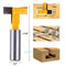 1/2*5/16 Shank Straight T-track T-Slot Router Bit Woodworking Chisel Cutter Tool