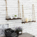 3Pieces Wall Mounted Shelves Hanging Rack Bathroom Living Room Decor Gifts