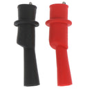 2pcs Insulated MultiMeter Test Lead Meter Alligator Clip Crocodile Clamp Pr Jâ„–[