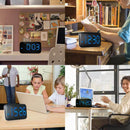 Alarm Clock, Digital Alarm Clock With Voice Control And Big Snooze, Led Clo W5E4