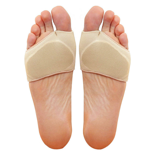 2pcs Hallux Valgus Toe Bandages Separators Thumb Straightener (M/L)(Beige)