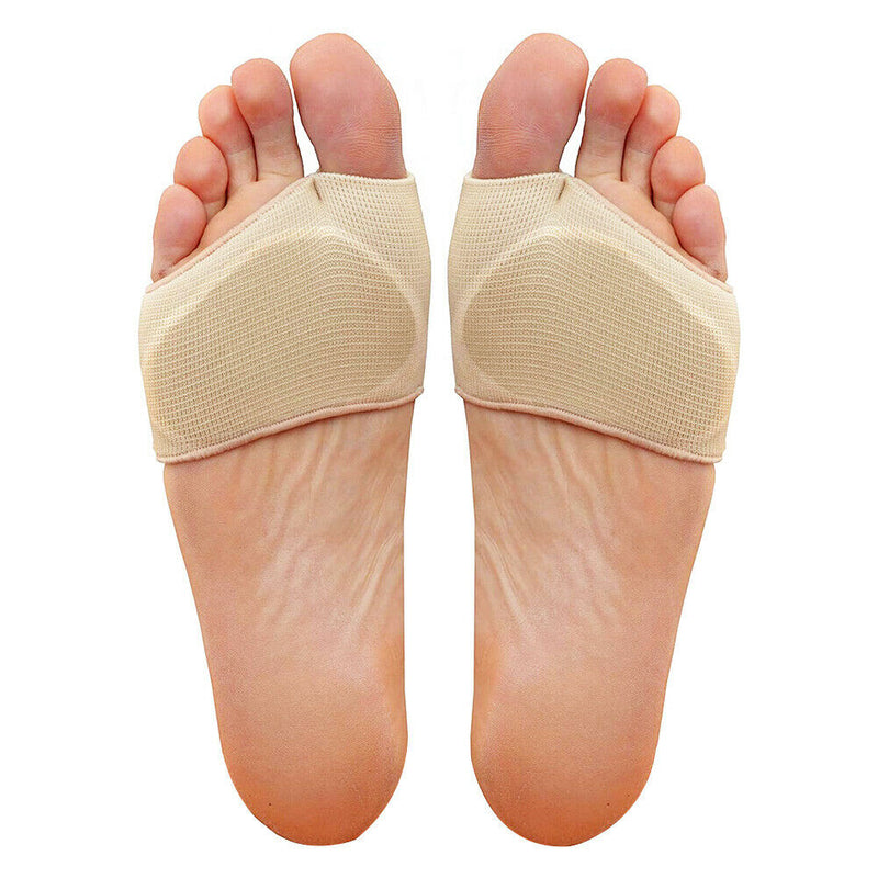 2pcs Hallux Valgus Toe Bandages Separators Thumb Straightener (M/L)(Beige)