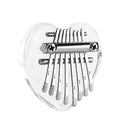 8 Keys Mini Crystal Kalimba Transparent Pocket Musical Finger Thumb Piano  A
