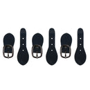 3 Pieces Sew On Leather Snap Buckle Sewing Fastener Repair Replacement Black 4.0