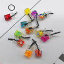 Wholesale Multi-Color Mixed Fruit Juice Glass Bottle Pendant Charms Crafts 20pcs