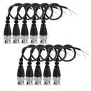 10pcs 20cm DC Power BNC Plug Pigtail for CCTV Camera BNC Monitor