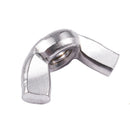 6 mm coarse thread butterfly nut stainless steel wing nut