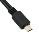 Black 3 in1 Micro USB HUB Male to Female USB 2.0 Charging Host OTG Adapter Cable