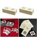 100pcs 40 mm Assorted Mylar Cardboard Coin Holders Lighthouse Cover Case Storage