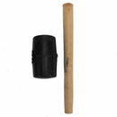 Lightweight Double Faced Mallet Wooden Shaft Handle Rubber Hammer KSG