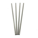 4Pcs Metal Drinking 304 Stainless Steel Straw Straight Straws for Juice Cof H6O5