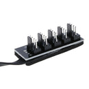 1To5 4-Pin PWM CPU Fan HUB Cooling Splitter Adapter Braided Power Cable 40cm TE
