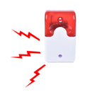 12V Indoor Wired Strobe Siren Warning Signal Horn Alarm System Flashing Lig_