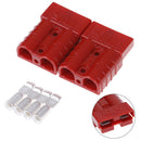 2x 50A 600V car battery quick connect disconnect power`wire cable connector plug