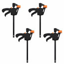 Plastic F Clamps Set 4-Piece, 100mm 4 inch Bar F Clamps Clip Grip Quick Rat