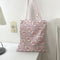 Women Canvas Handbags Tote Heart Letter Reusable Portable Shopping Shoulder Bag