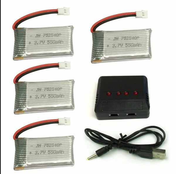 3.7V 5 in 1 Lipo Battery USB Charger Adapter for Syma X5 X5C X5C-1 RC Drone HOT