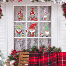 4pcs Christmas Window Glass Stickers Santa Claus Snowflake Decals Decor A