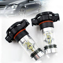 2x 5202 H16 PS24w High Power 100w 6000k Super White Led Fog Drl Lights Bulb M8G6