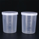 Plastic graduated laboratory bottle test measuring 100ml container with cap M&O