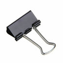 48 pcs 25mm Black Metal Binder Clips File Paper Clip Document Office Suppli X6W4