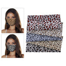 5Pcs Leopard Printed 100% Cotton Fabric Quilting Patchwork Sewing Crafts