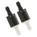 2 Pieces Black Plastic Wiper Washer Windshield Check Valve Right 8532128020