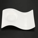 Creative Wave Ceramic Fancy Coffee Cup and Saucer Set European Small Luxury