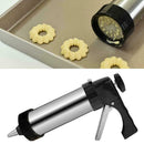 Stainless Steel Biscuit Cookie Icing Cake Decorating Gun Set Piping 16pc X2W0