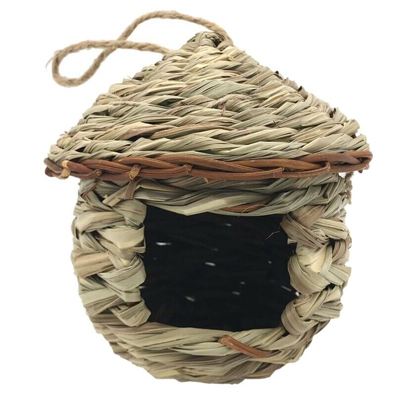 Grass Bird Hut ,Cozy Resting Place for Birds,Provides Shelter From Cold WeatJ9X5