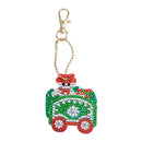 4pcs Special Shaped Full Diamond Painting Christmas Keychain for Decor Accessory