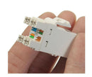 10pcs Cat 6 RJ45 Punchdown Keystone Modular Ethernet Snap-in Jack NetworkLJ